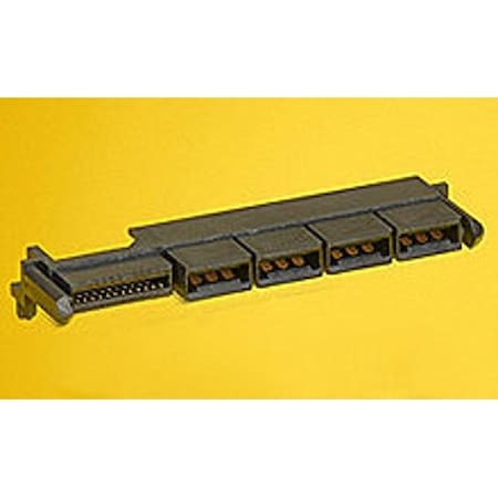 Molex Card Edge Connector, 20+8 Contact(S), 2 Row(S), Right Angle, Solder Terminal, Locking, Black 459848131